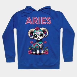 Adorable Sugar Skull Aries Hoodie